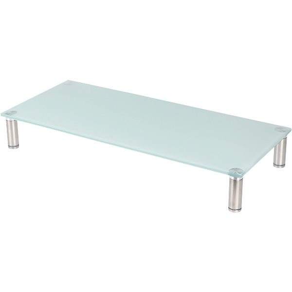 NETmate NM-GCD02WN 다용도 강화유리 받침대(화이트/중)