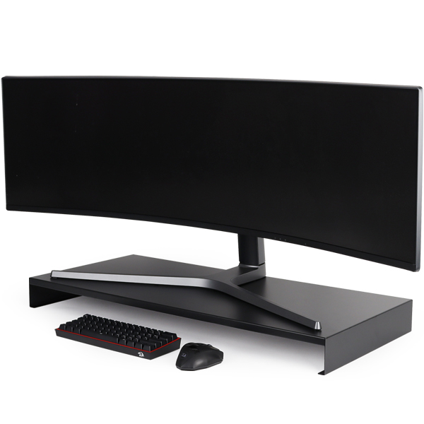 NETmate NM-AM900BKG 울트라 와이드 메탈 받침대 (900x400x80mm/블랙)