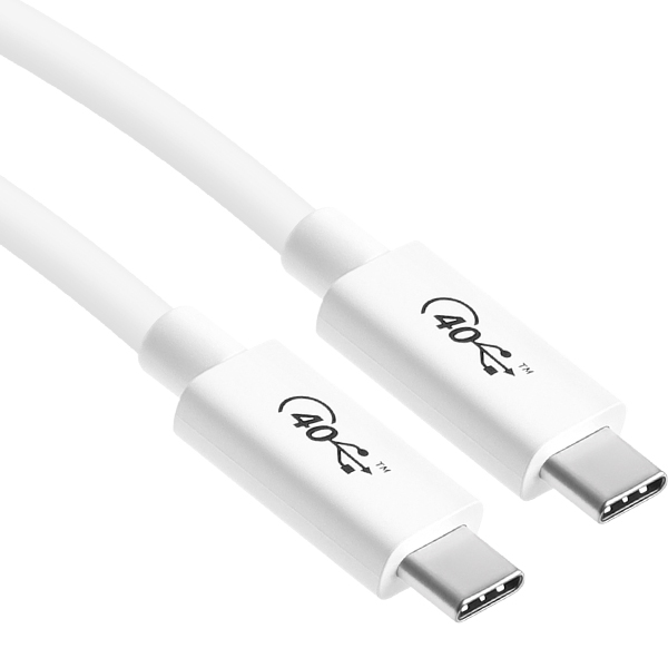 NETmate NM-UC401W USB4 40Gbps 케이블 1m (화이트/USB-IF 인증)