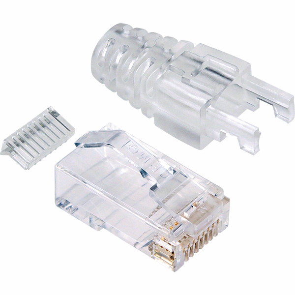 PLUG MASTER P8-018-9 CAT.6 아크 래치 RJ-45 플러그(100개)
