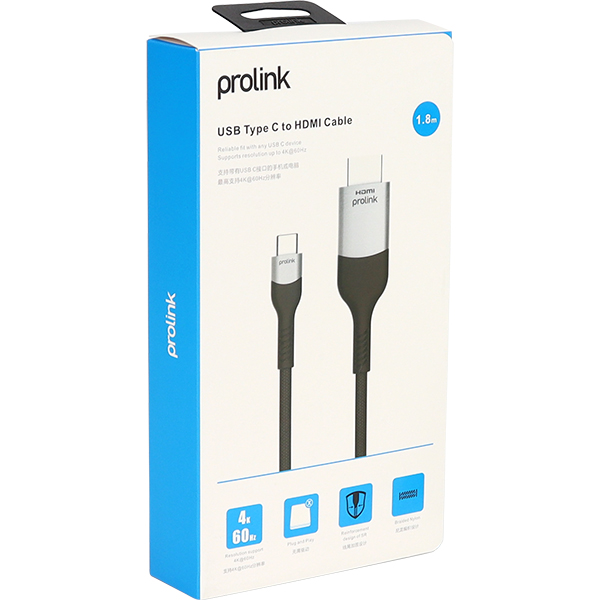 PROLINK PF307A-0180 USB Type C to HDMI 컨버터(1.8m)