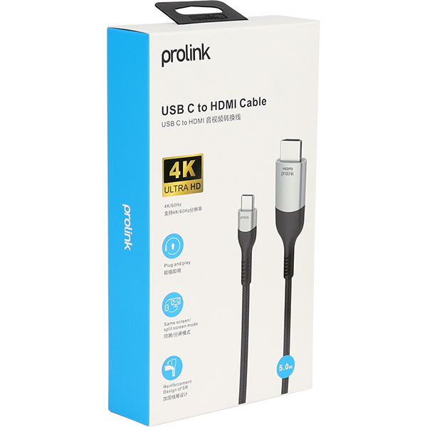 PROLINK PF307A-0500 USB Type C to HDMI 컨버터(5m)