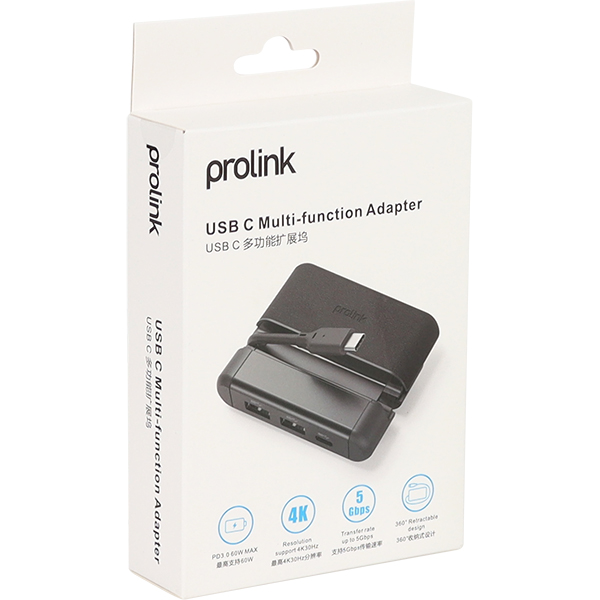 PROLINK PF459 USB3.0 Type C 5 in 1 멀티 허브