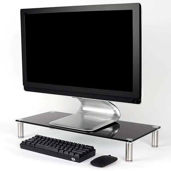 NETmate NM-GCD02BN 다용도 강화유리 받침대(블랙/중)