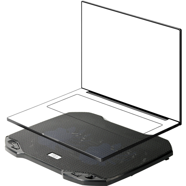 NETmate NM-LTC03 노트북 쿨링 스탠드(120mm 듀얼 쿨링팬)