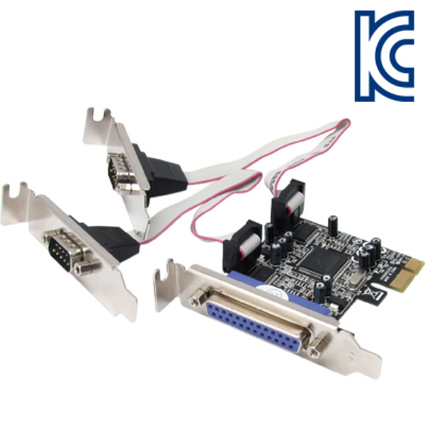 NETmate I-294 시리얼/패러럴 PCI Express COMBO 카드 New (MOS)(슬림PC겸용)