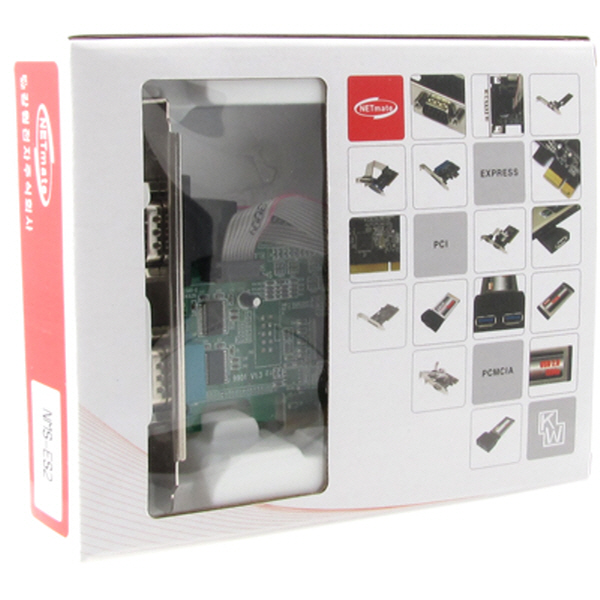 NETmate NMS-ES2 2포트 PCI Express 시리얼카드(MOS)(슬림PC겸용)