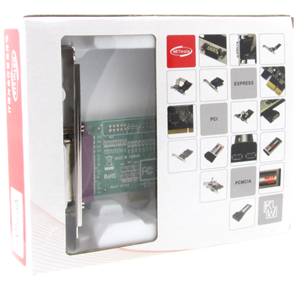 NETmate NMP-P1(N) 1포트 패러럴 PCI 카드(MOS)(슬림PC겸용)