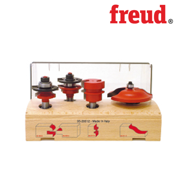 프레우드 95-20012P 집성/알판/레일 문짝 루터비트 세트(4종/FF03FR02368)