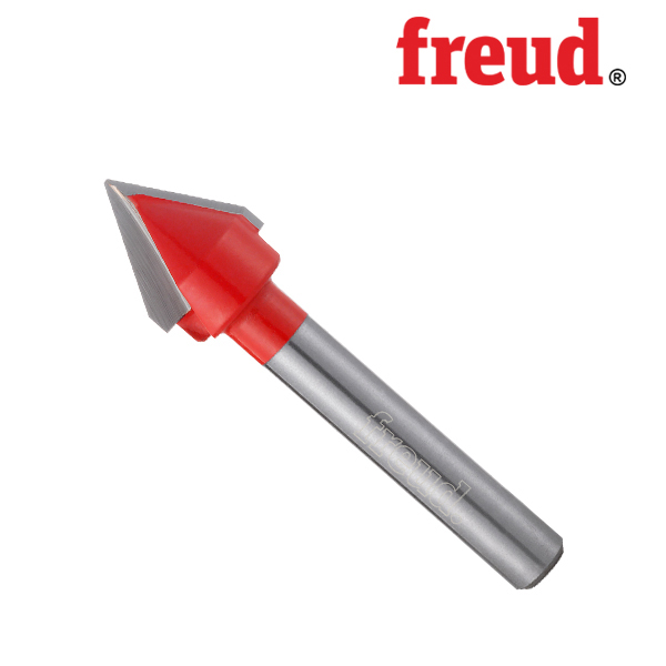 프레우드 20-15206P 12.7x49.2mm V자 홈파기 루터비트(F03FR01629)