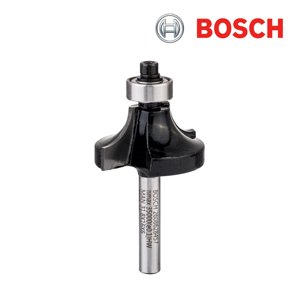 보쉬 루터 트리머 R9.5mm 라운드 오버 비트 6mm(2608628457)