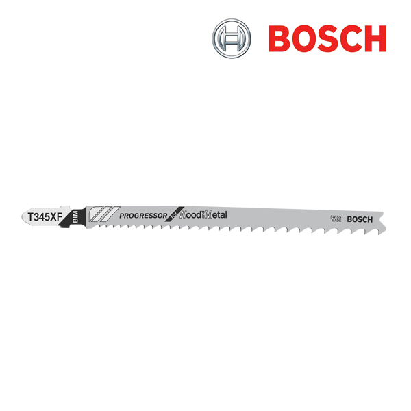 보쉬 T 345 XF 목재용 바이메탈 직소날(5개입/2608634994)