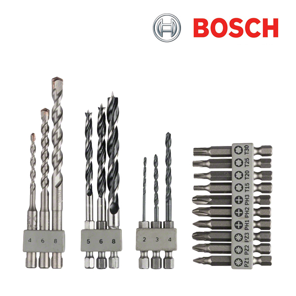 보쉬 Uneo Maxx 혼합 드릴비트 세트(19개입/2609256989)