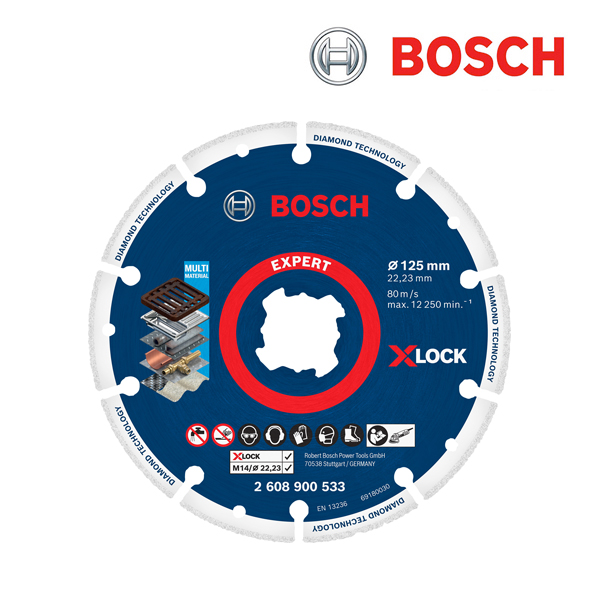 보쉬 X-LOCK 5인치 다이아몬드 메탈휠 절단석(1개입/2608900533)