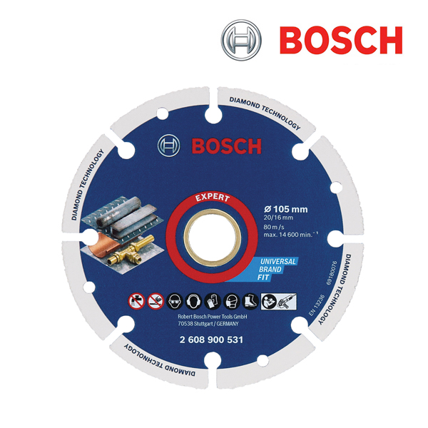 보쉬 4인치 다이아몬드 메탈휠 절단석(1개입/2608900531)