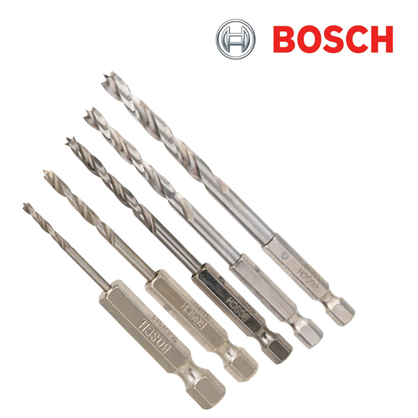 보쉬 WOOD Hex 2/3/4/5/6mm 목재용 육각드릴비트 세트(5개입/2608595525)