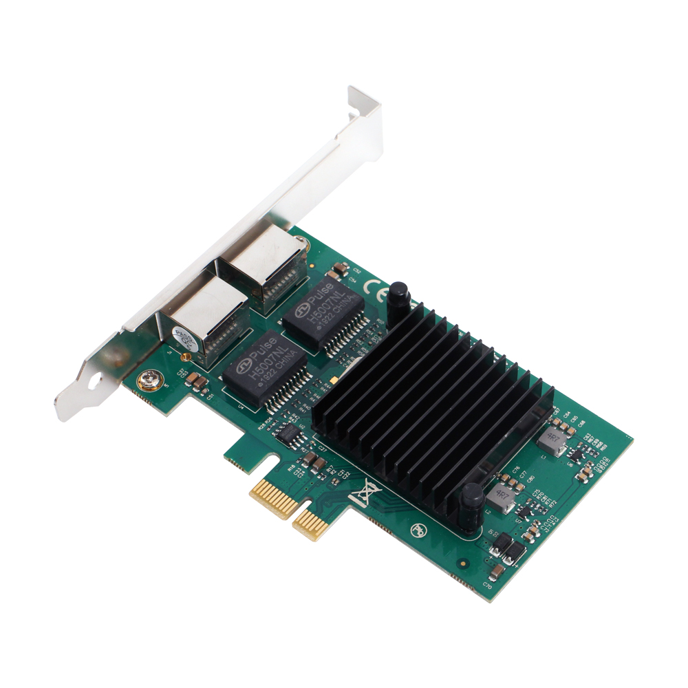 파워랜 유선 2포트 기가 랜카드 PCI Express 인텔칩셋 PL-IT82576-1G2