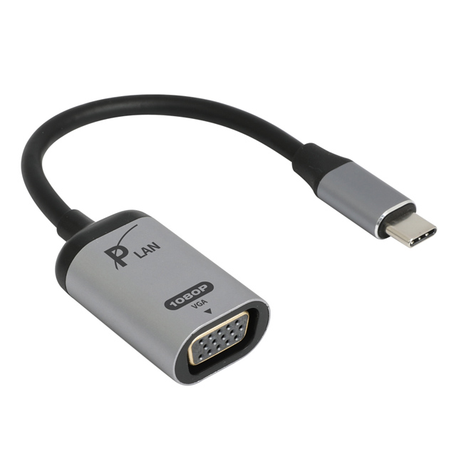 파워랜 USB C TYPE TO VGA 컨버터 1080P PL-UCV