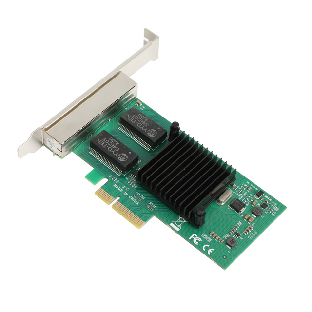 파워랜 유선 4포트 기가 랜카드 PCI Express 인텔칩셋 PL-I350-1G4