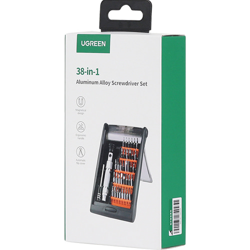 유그린 38in1 자석 정밀 드라이버 세트 U-80459