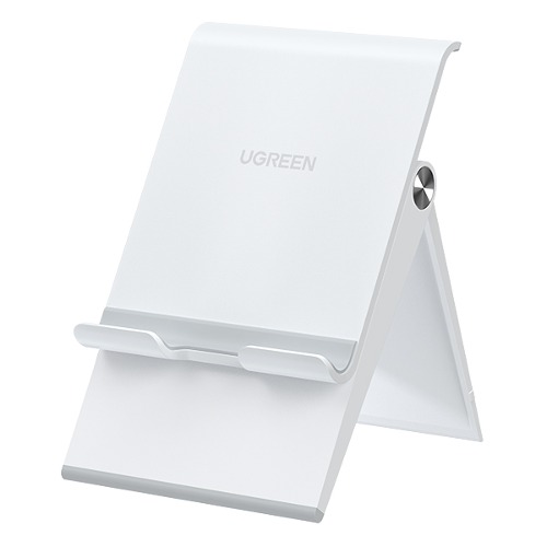 유그린 높이조절 접이식 스마트폰 거치대 화이트 U-80704