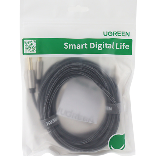 유그린 3.5mm AUX to TS 5.5mm 모노 Y자 케이블 5m U-10619