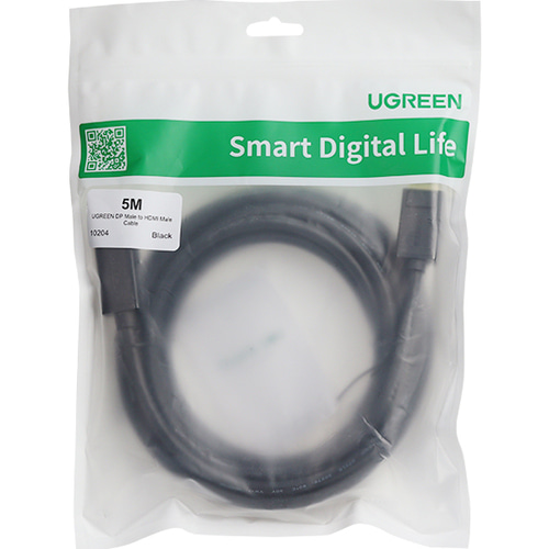 유그린 4K DP to HDMI 변환 케이블 5m U-10204
