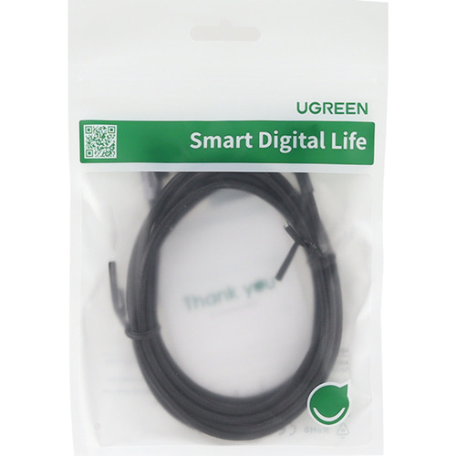 유그린 양쪽 90도 기역자 C타입 고속 충전 케이블 2m U-20857