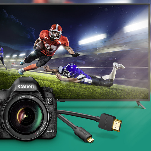 유그린 4K Micro HDMI to HDMI 2.0 케이블 2m U-30103