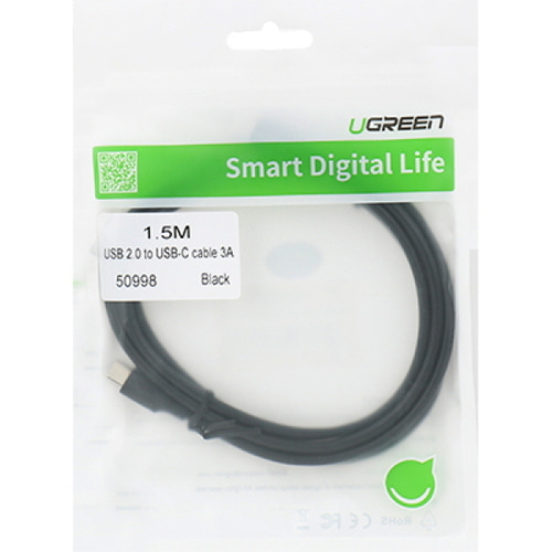 유그린 PD 60W USB C to C 타입 고속 충전 케이블 1.5m U-50998