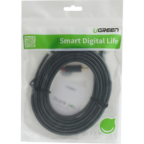 유그린 2RCA to 2RCA 오디오 연결선 2m U-10518