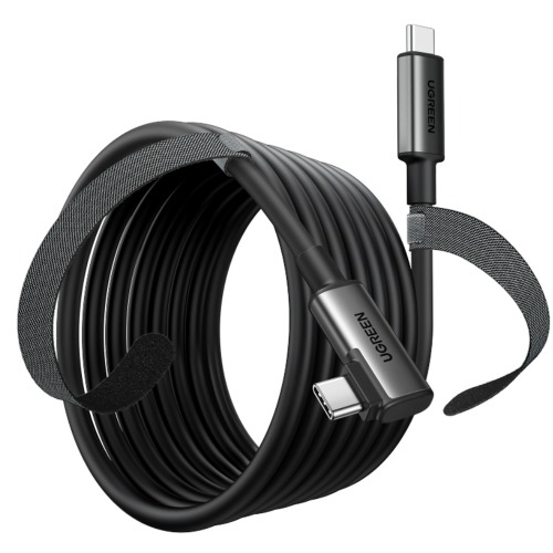 유그린 USB 3.2 Gen1 C to C 기역자 VR 케이블 5M U-90629
