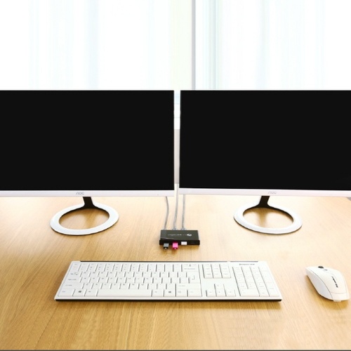 유그린 USB 3.0 2:4 포트 수동 선택기 U-30768