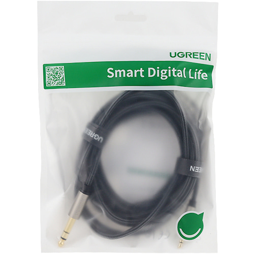 유그린 AUX 스테레오 3.5 to 5.5 (6.5) TRS 케이블 5m U-10630