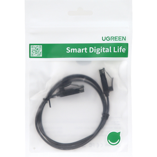 유그린 CAT6A UTP Ultra Slim 랜 케이블 1m U-70332