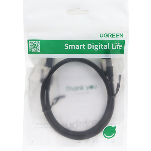 유그린 CAT7 SSTP 패브릭 랜 케이블 0.5m U-80420