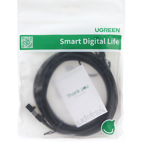 유그린 CAT7 SSTP 패브릭 랜 케이블 3m U-80424