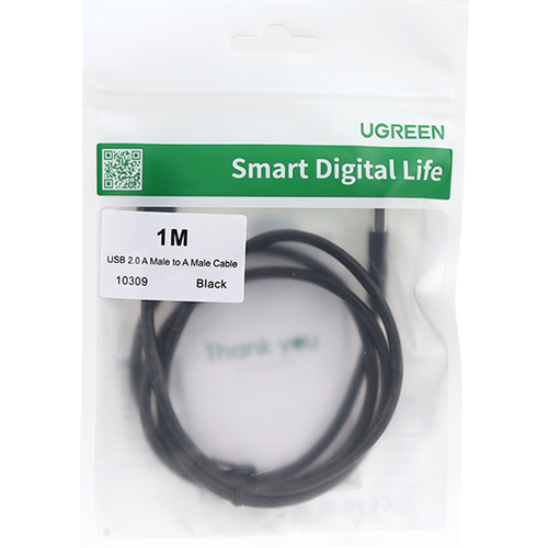 유그린 USB 2.0 A타입 A to A 케이블 1m U-10309