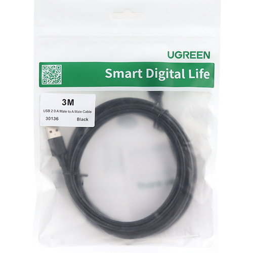 유그린 USB 2.0 A타입 A to A 케이블 3m U-30136