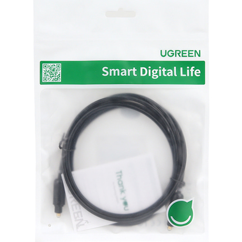 유그린 디지털 광 오디오 SPDIF Toslink 각각 케이블 2m U-70892