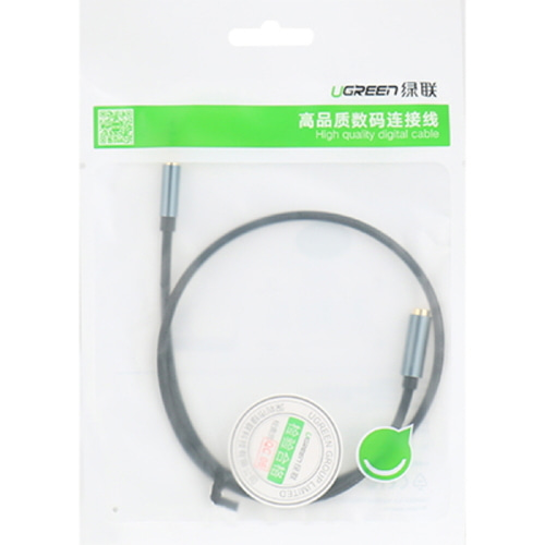 유그린 4극 3.5mm 스트레오 AUX 연장선 0.5m U-40672