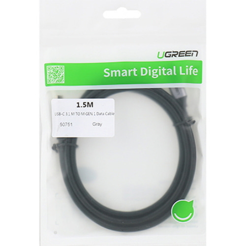 유그린 USB 3.1 Gen1 C to C 4K 60Hz 케이블 1.5M U-50751