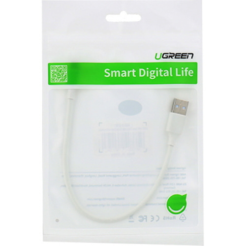 유그린 USB 2.0 마이크로 5핀 케이블 화이트 0.25m U-60139