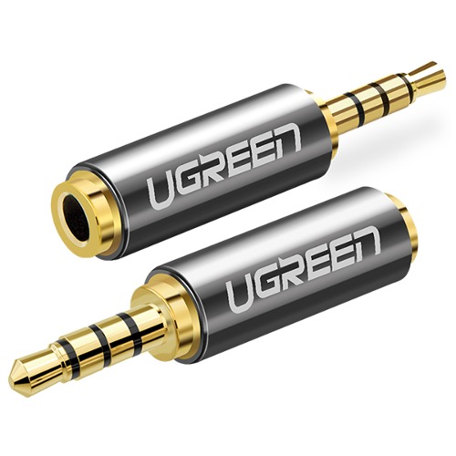 유그린 3.5mm 암 to 2.5mm 수 4극 스테레오 금도금 젠더 U-20501
