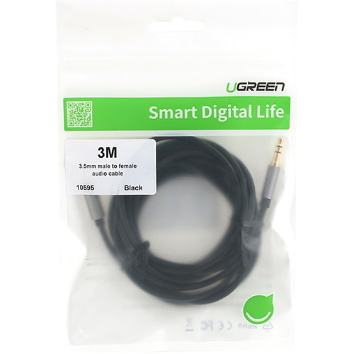 유그린 3.5mm 스테레오 AUX 연장선 3m U-10595