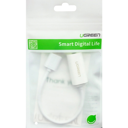 유그린 USB 2.0 to 4극 3.5mm 스테레오 오디오 컨버터 U-30712