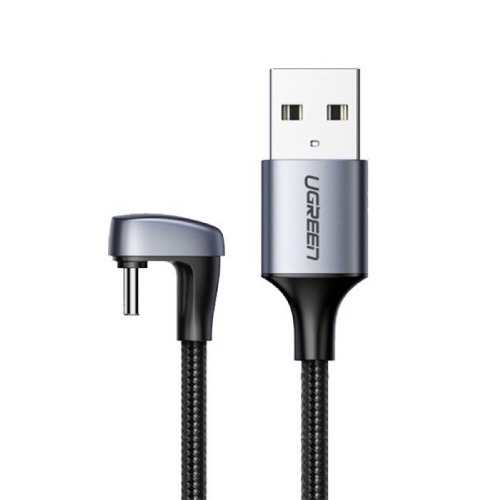 유그린 USB A to C 타입 180도 ㄷ자 꺾임 고속 충전 케이블 1m U-70313