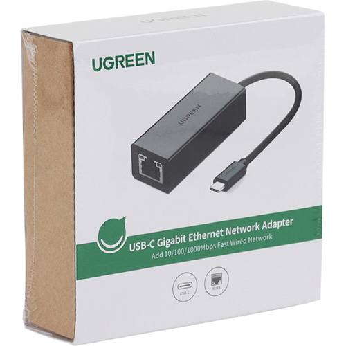 유그린 USB Type C to LAN 기가 이더넷 랜포트 랜선 젠더 U-50307