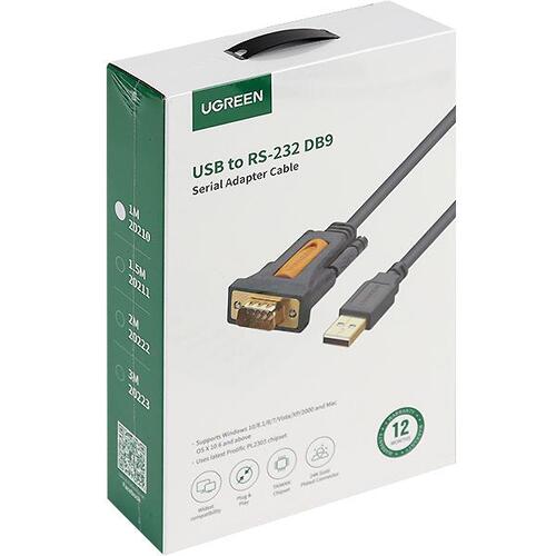 유그린 USB 2.0 to RS232 시리얼 컨버터(Prolific/1m) U-20210
