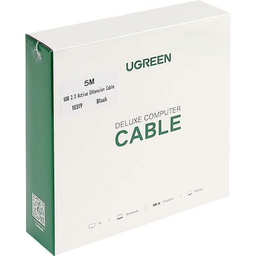 유그린 USB 2.0 연장 무전원 리피터 케이블 5m U-10319